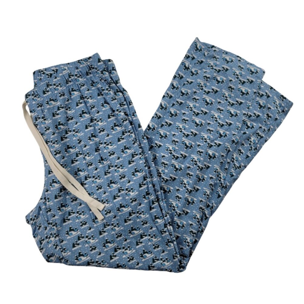 Vineyard Vines Mens Pajama Pants Size M Blue Print Lounge Sleepwear